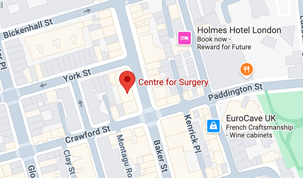 Map to Centre for Surgery